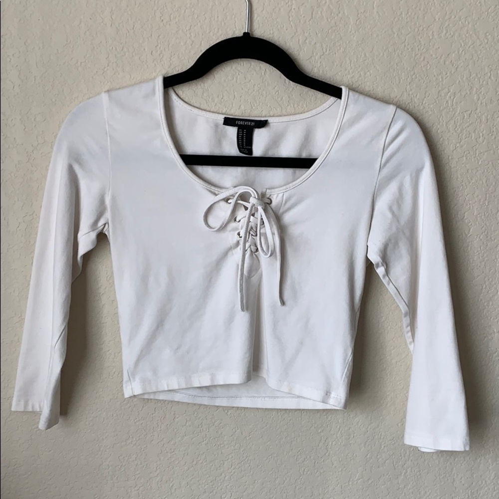 White Crop Top